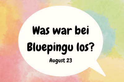 Die Bluepingu-Highlights im August